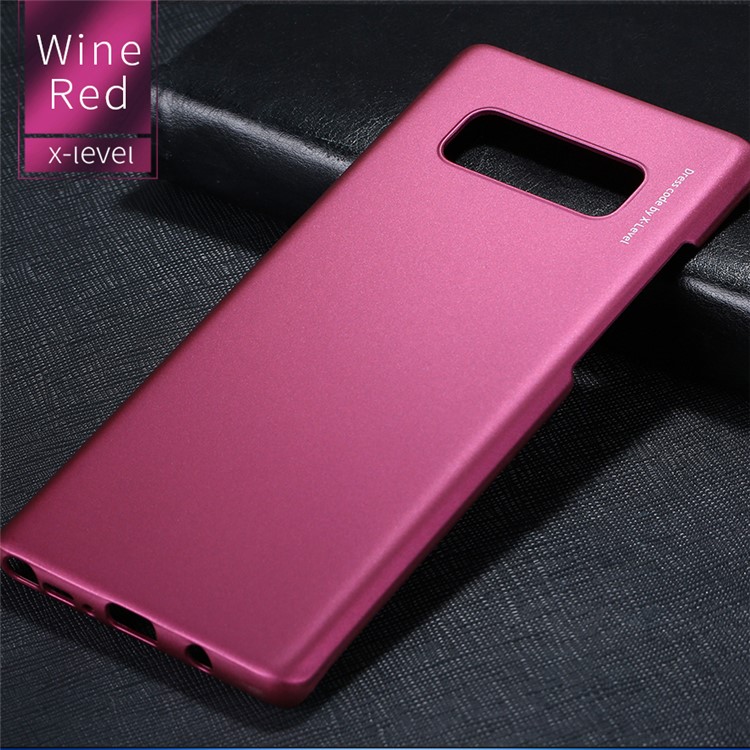 

X-LEVEL Knight Series Matte PC Hard Phone Cover for Samsung Galaxy Note 8 SM-N950 - Wine Red