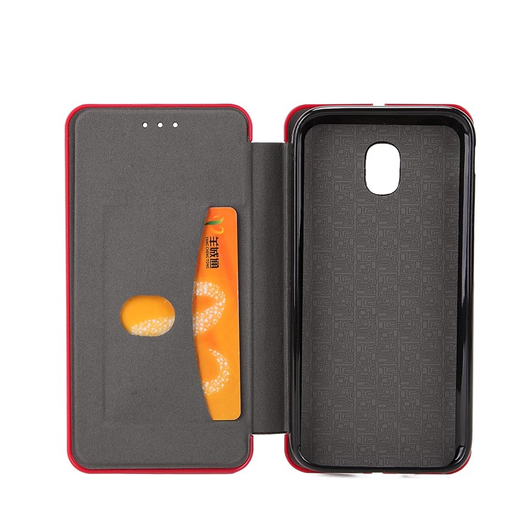 Auto-absorbed Camouflage PU Leather Case with Card Slot for Samsung Galaxy J7 (2017) EU Version / J7 Pro (2017) - Red-10