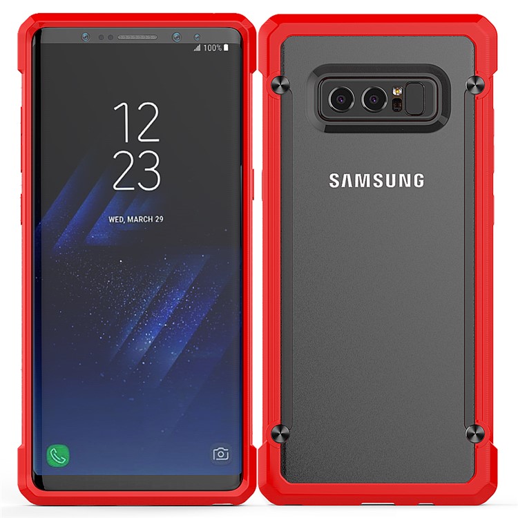 

Beetle PC + TPU Hybrid Shock Resistant Phone Casing for Samsung Galaxy Note 8 SM-N950 - Red