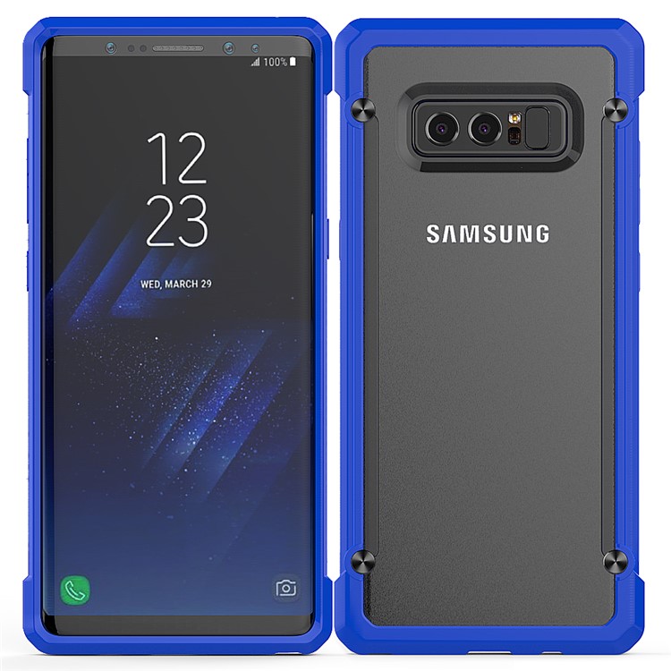 

Anti-skid Beetle Combo PC + TPU Shock Resistant Phone Case for Samsung Galaxy Note 8 SM-N950 - Blue