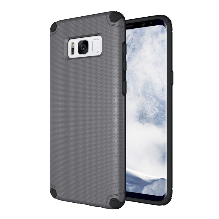 

Anti-shock 2-in-1 PC TPU Hybrid Phone Case for Samsung Galaxy S8 Plus G955 - Grey, Galaxy S8+