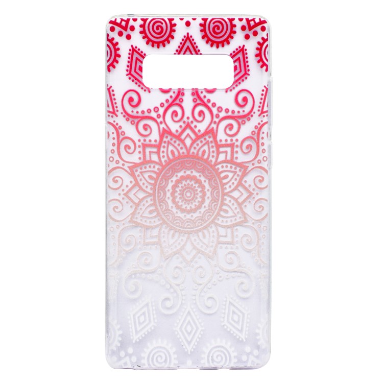 

For Samsung Galaxy Note 8 SM-N950 Ultra Thin Pattern Printing TPU Phone Cover - Red Lotus