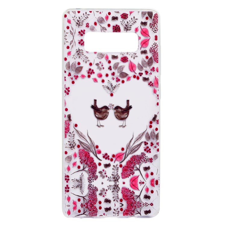 

For Samsung Galaxy Note 8 SM-N950 Ultra Thin Pattern Printing TPU Phone Accessory Case - Loving Birds
