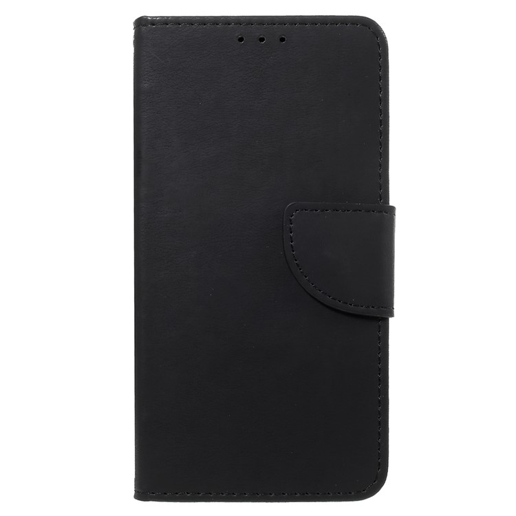 Funda de piel de textura de textura cruz para Samsung Galaxy J7 Pro (2017) / J7 (2017) Versión EU - Negro-2