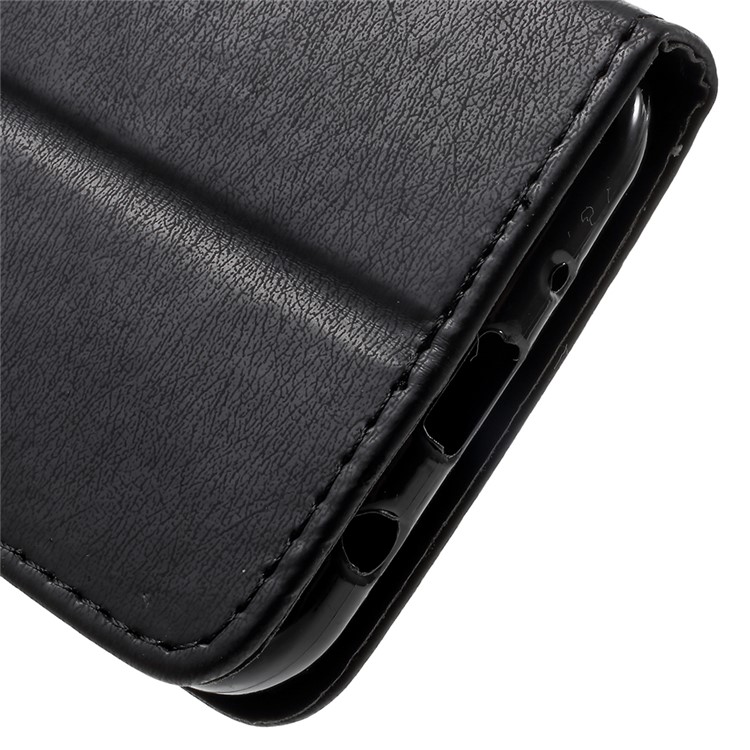 Funda de piel de textura de textura cruz para Samsung Galaxy J7 Pro (2017) / J7 (2017) Versión EU - Negro-8