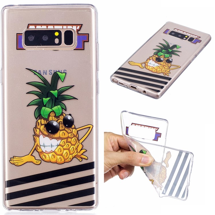 

Pattern Printing IMD TPU Cover Case for Samsung Galaxy Note 8 SM-N950 - Pineapple Pattern, Galaxy Note 8