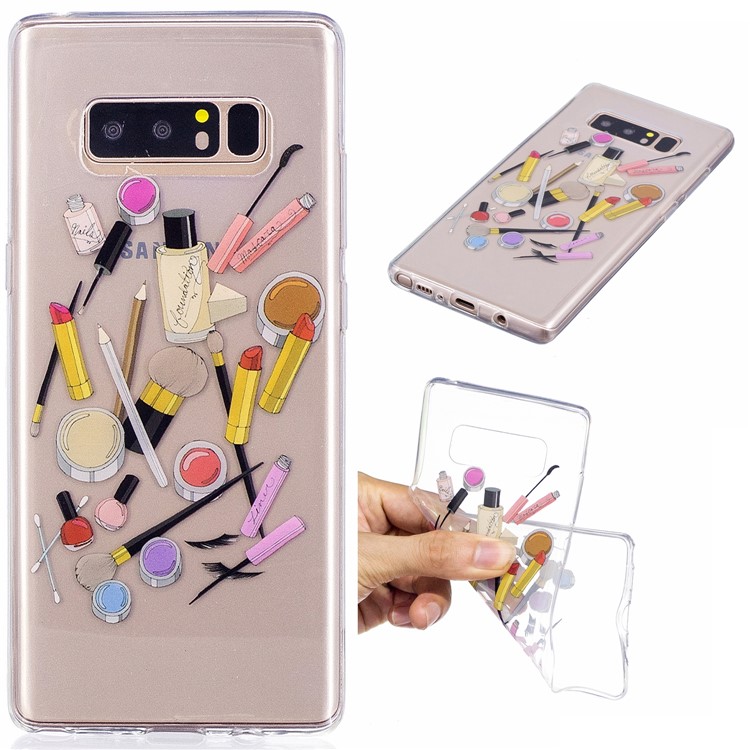 

Pattern Printing IMD TPU Phone Case for Samsung Galaxy Note 8 SM-N950 - Cosmetics Pattern