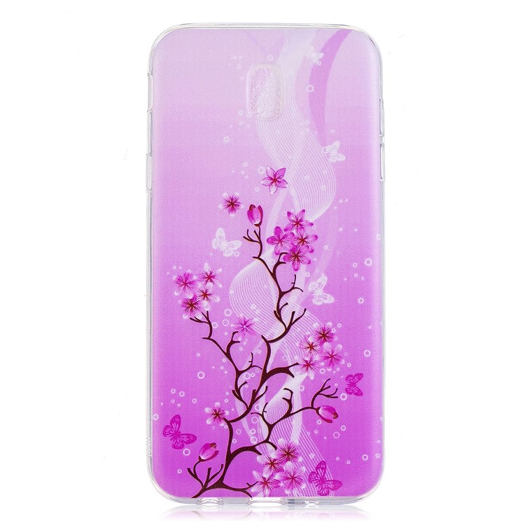 

Patterned TPU Shell Cover Case for Samsung Galaxy J5 Pro (2017) / J5 (2017) EU Version - Vivid Flowers, Galaxy J5 (2017)
