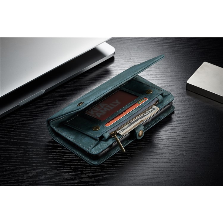 CASEME Multifunctional Wallet Split Leather Phone Cover for Samsung Galaxy Note 8 SM-N950 - Green-20