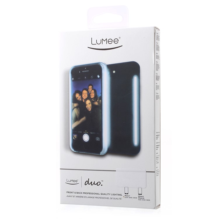 LUMEE Illuminated LED Light Up Selfie Hard Case Cover for Samsung Galaxy S8 SM-G950 - Black-10