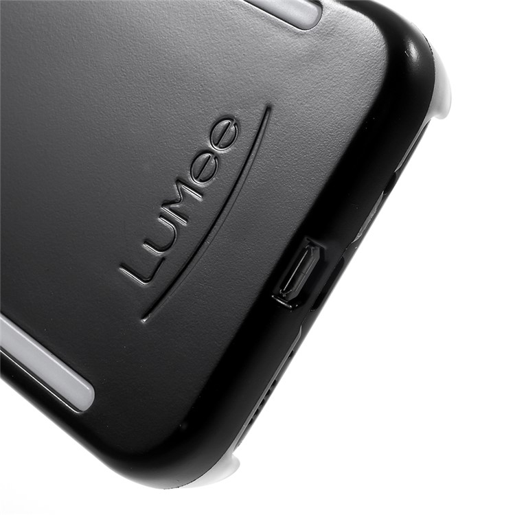 LUMEE Illuminated LED Light Up Selfie Hard Case Cover for Samsung Galaxy S8 SM-G950 - Black-6