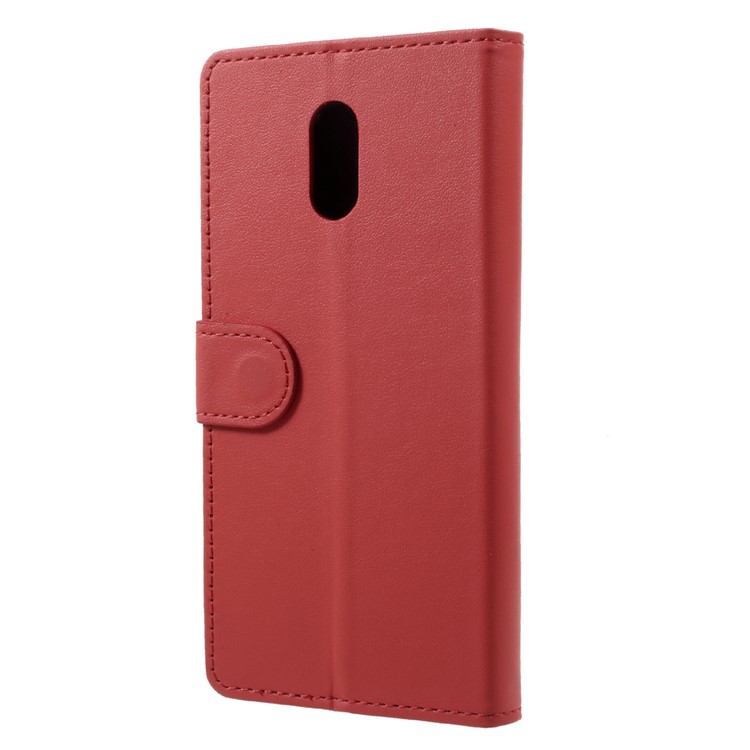 PU Leather Wallet Stand Mobile Case for Samsung Galaxy C7 (2017) - Red-2