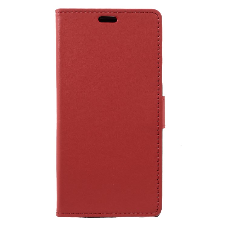 PU Leather Wallet Stand Mobile Case for Samsung Galaxy C7 (2017) - Red-3