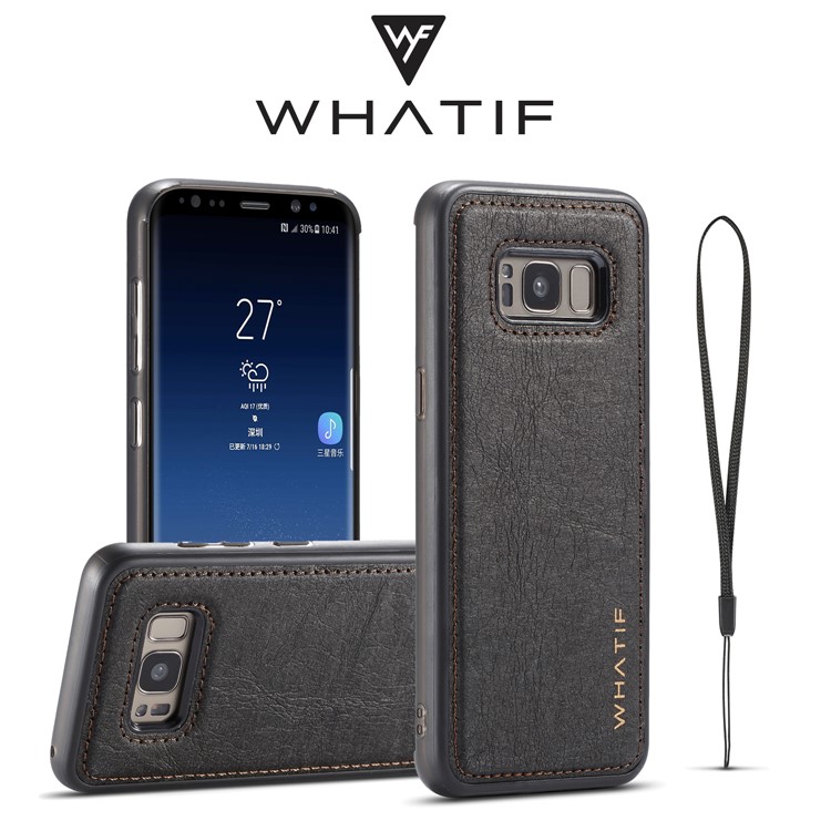 

WF DIY Waterproof Paper Coated PC + TPU Hybrid Case for Samsung Galaxy S8 SM-G950 - Black