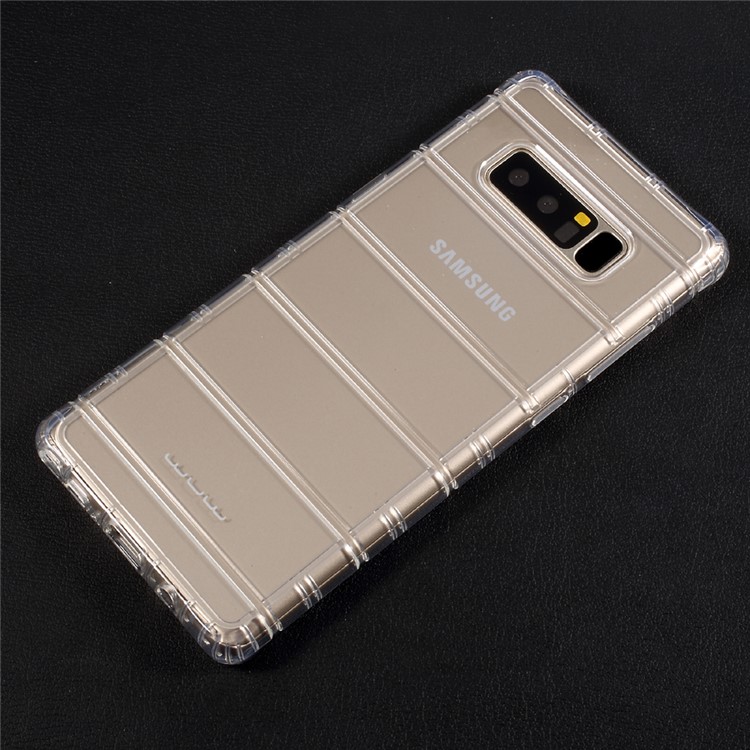 

WUW Crystal Clear TPU Drop-proof Mobile Phone Case for Samsung Galaxy Note 8 SM-N950 - Transparent