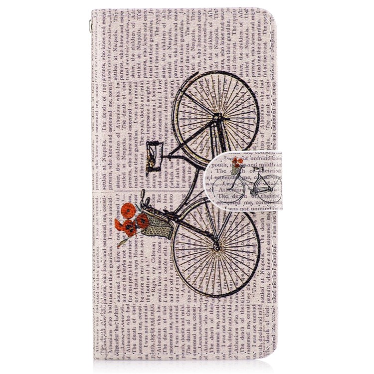 

Wallet Leather Cell Phone Case for Samsung Galaxy J5 Pro (2017) / J5 (2017) EU Version - Bicycle Pattern