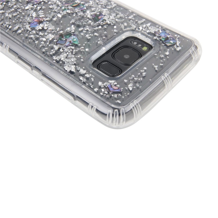 IMD Glitter Sequins Anti-Gravity TPU Phone Case for Samsung Galaxy S8 G950 - Silver-3