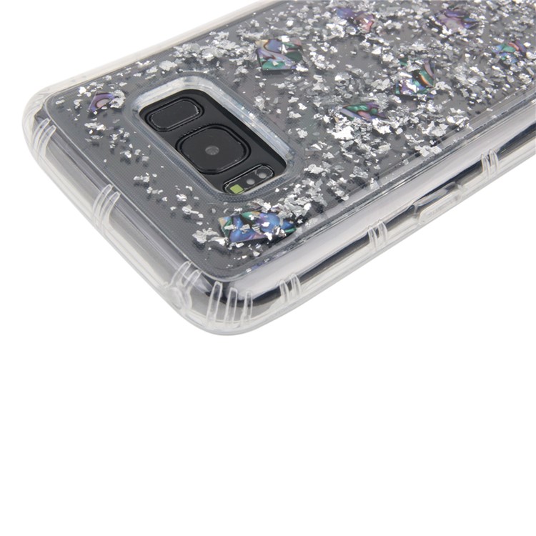 IMD Glitter Sequins Anti-Gravity TPU Phone Case for Samsung Galaxy S8 G950 - Silver-5