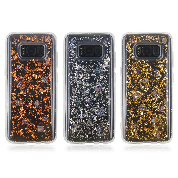 IMD Glitter Sequins Anti-Gravity TPU Phone Case for Samsung Galaxy S8 G950 - Silver-9