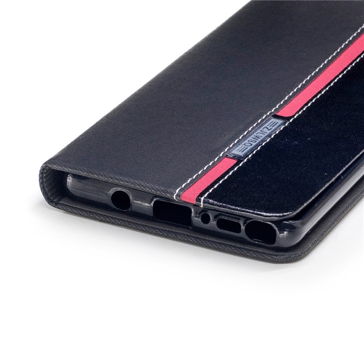 Contrast Color Leather Card Holder Phone Case with Stand for Samsung Galaxy Note 8 SM-N950 - Black-5
