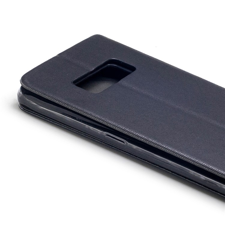 Contrast Color Leather Card Holder Phone Case with Stand for Samsung Galaxy Note 8 SM-N950 - Black-6