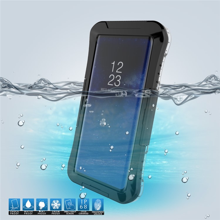 IP68 A Prueba 6M Caso De Suciedad / Polvo / Nieve Bajo El Agua Caja Impermeable Para La Nota 8 SM-N950 - Negro-3