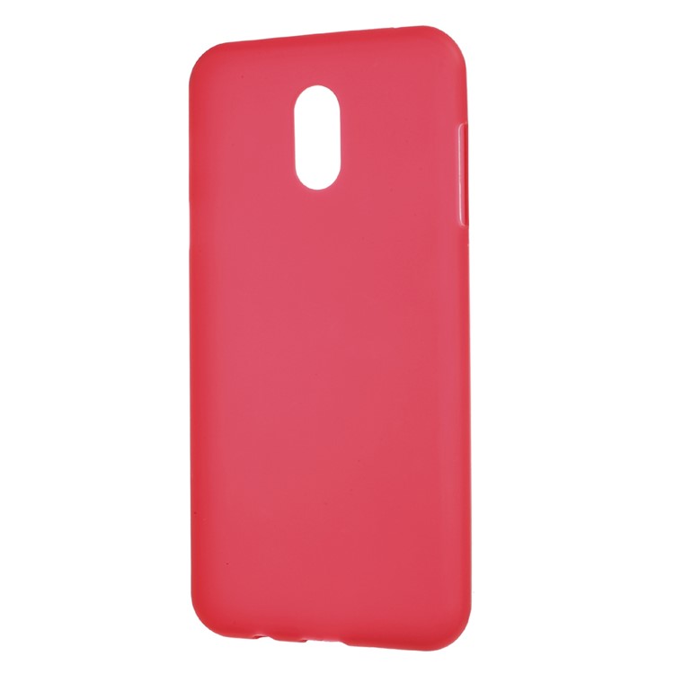 Double-sided Matte TPU Case for Samsung Galaxy J7+ / C8 - Red-2