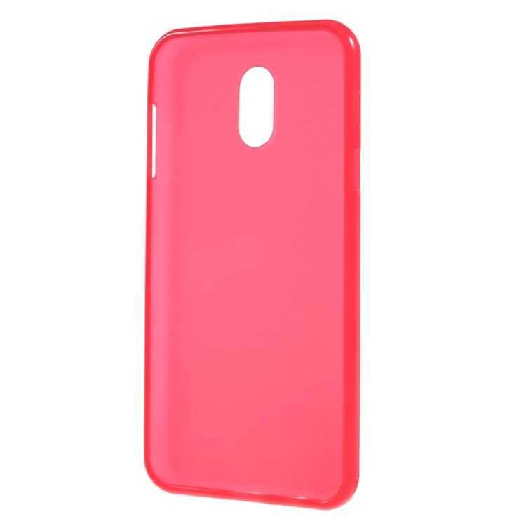Double-sided Matte TPU Case for Samsung Galaxy J7+ / C8 - Red-3