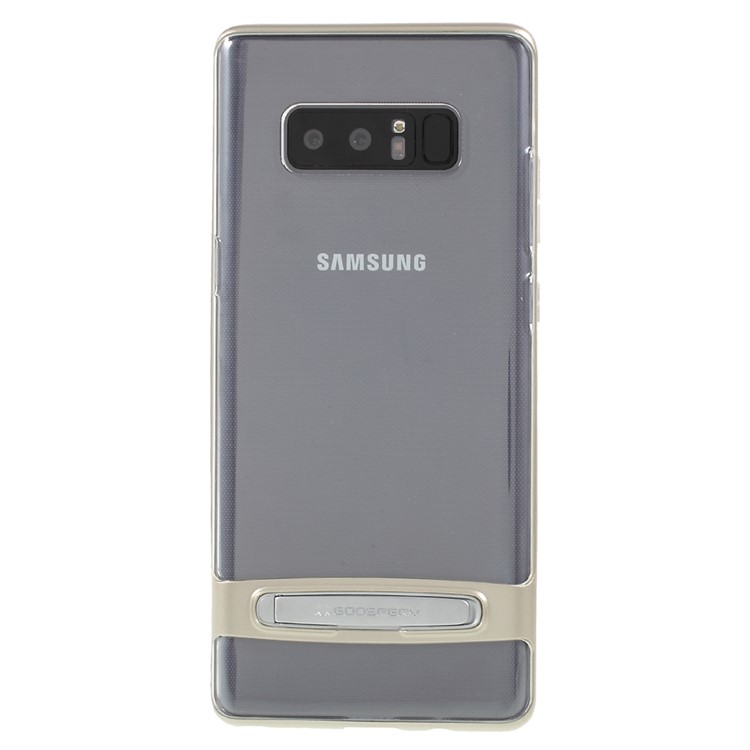 

MERCURY GOOSPERY PC Bumper TPU Hybrid Kickstand Mobile Case for Samsung Galaxy Note 8 N950 - Gold