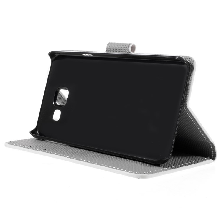 Estojo de couro protetor para Samsung Galaxy A3 SM-A310F (2016)-ameixa abrir-4