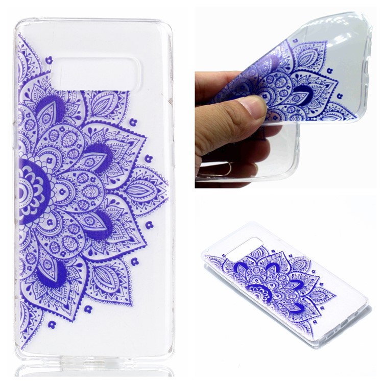 

Pattern Printing TPU Gel Cover for Samsung Galaxy Note 8 SM-N950 - Unique Flower