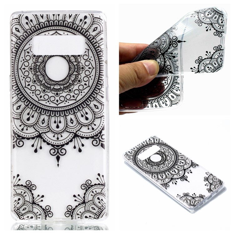 

Pattern Printing TPU Phone Case for Samsung Galaxy Note 8 SM-N950 - Mandala Pattern