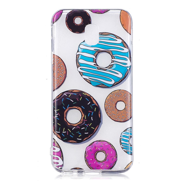 Pattern Printing IMD TPU Cover Case for Samsung Galaxy J3 (2017) EU Version / J3 Pro (2017) - Doughnut Pattern-2