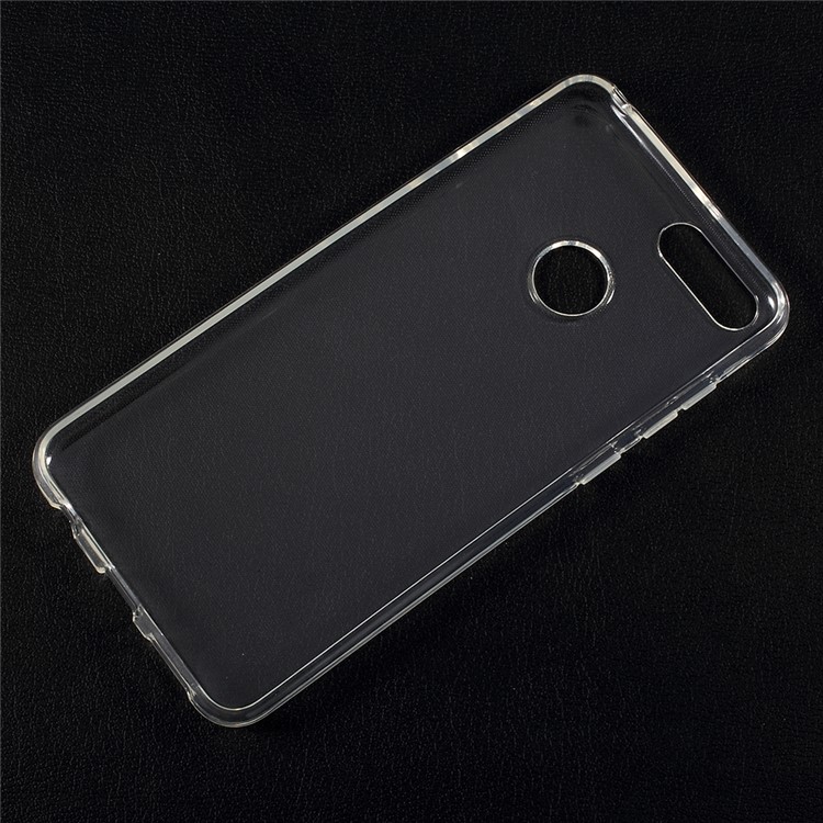 For Huawei Honor 7X Clear TPU Case Cover with Non-slip Inner - Transparent-2