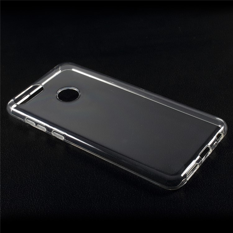 For Huawei Honor 7X Clear TPU Case Cover with Non-slip Inner - Transparent-4