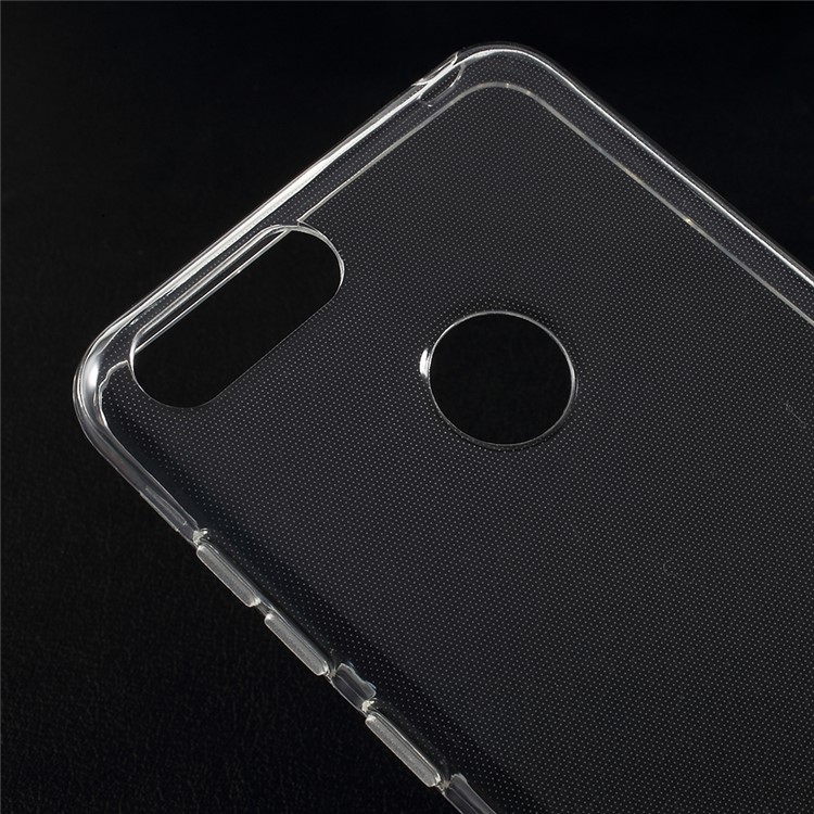 For Huawei Honor 7X Clear TPU Case Cover with Non-slip Inner - Transparent-5