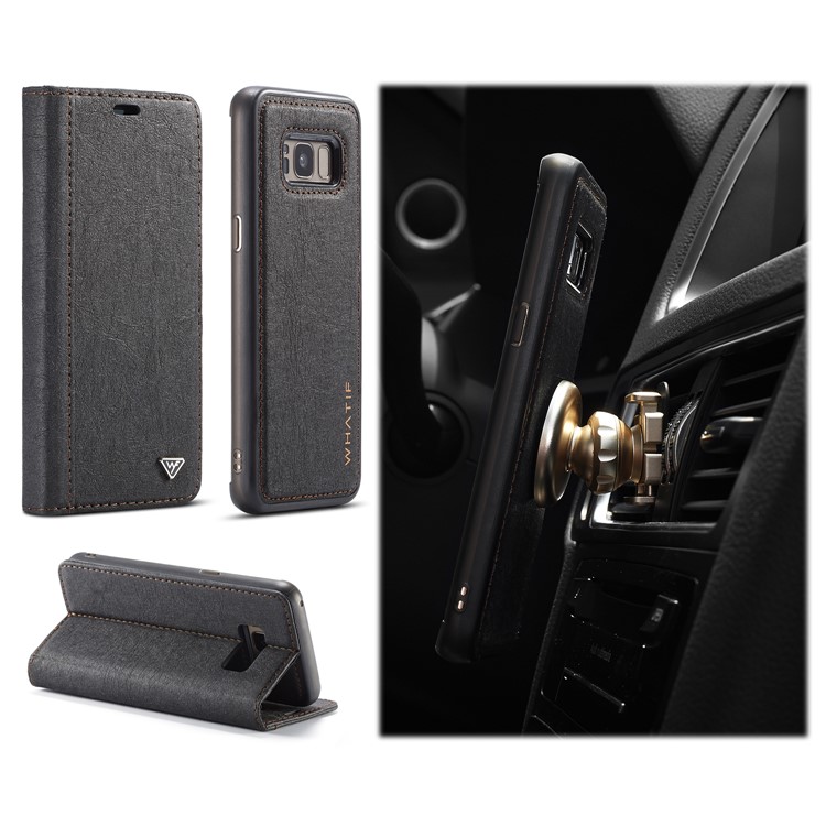 

WF DIY Waterproof Paper TPU+PC Hybrid Mobile Phone Accessory Cover for Samsung Galaxy S8 G950 - Black