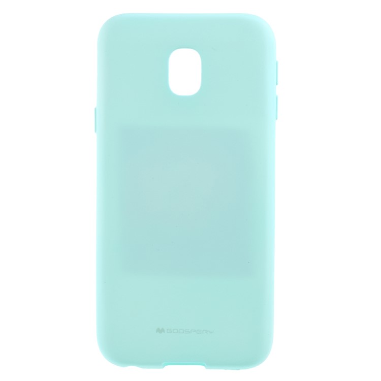 

MERCURY GOOSPERY Matte TPU Anti-fingerprint Phone Accessory Cover for Samsung Galaxy J3 Pro (2017) / J3 (2017) EU Version - Cyan
