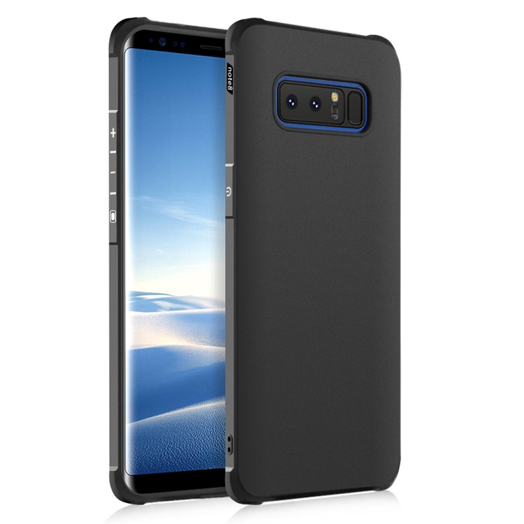 

Wrapped Edges Drop-proof TPU Cell Phone Case for Samsung Galaxy Note 8 SM-N950 - Black