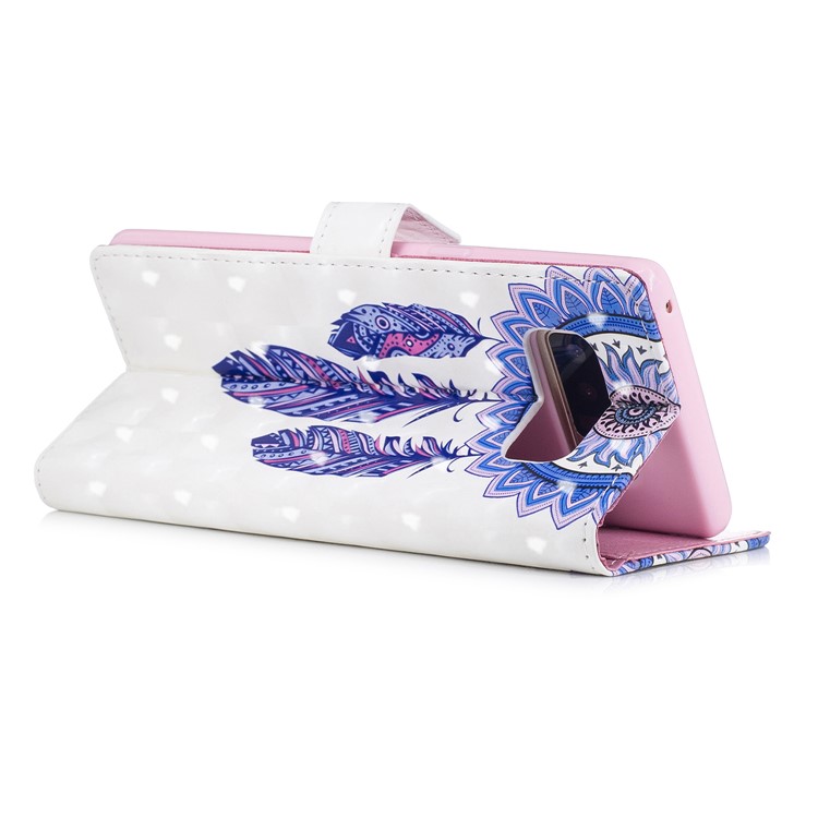 Embossment 3D Light Spot Decor Wallet Stand Leather Case for Samsung Galaxy Note 8 SM-N950 - Dream Catcher-2