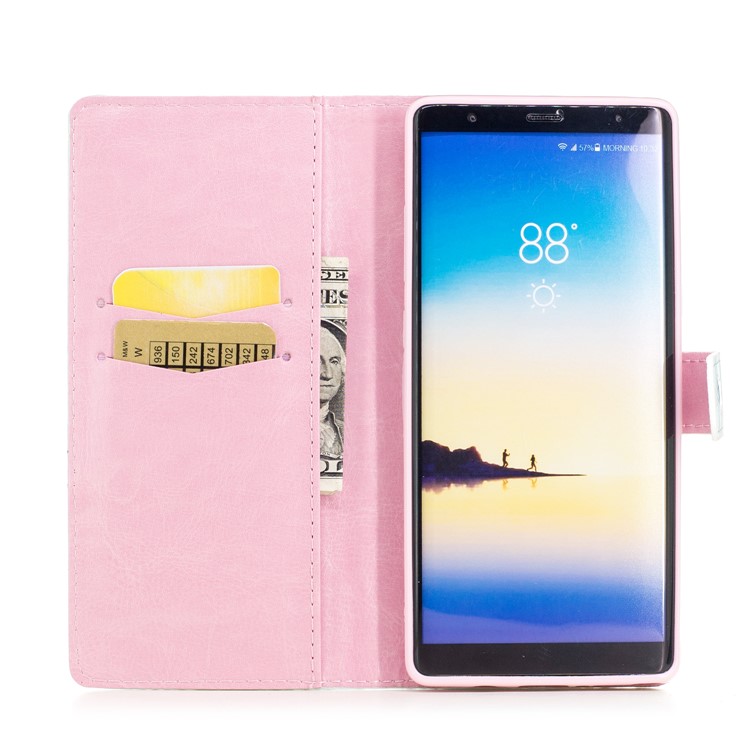 Embossment 3D Light Spot Decor Wallet Stand Leather Case for Samsung Galaxy Note 8 SM-N950 - Dream Catcher-6
