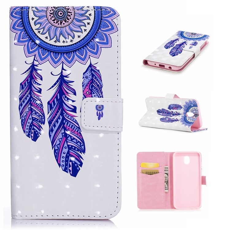 

Light Spot Embossed Pattern Leather Wallet Case for Samsung Galaxy J5 Pro (2017)/J5 (2017) EU Version - Dream Catcher