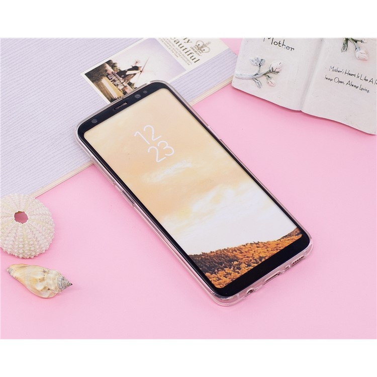 For Samsung Galaxy S8 G950 IMD Luminous Patterned TPU Soft Cell Phone Lightweight Case - Elegant Girl-8