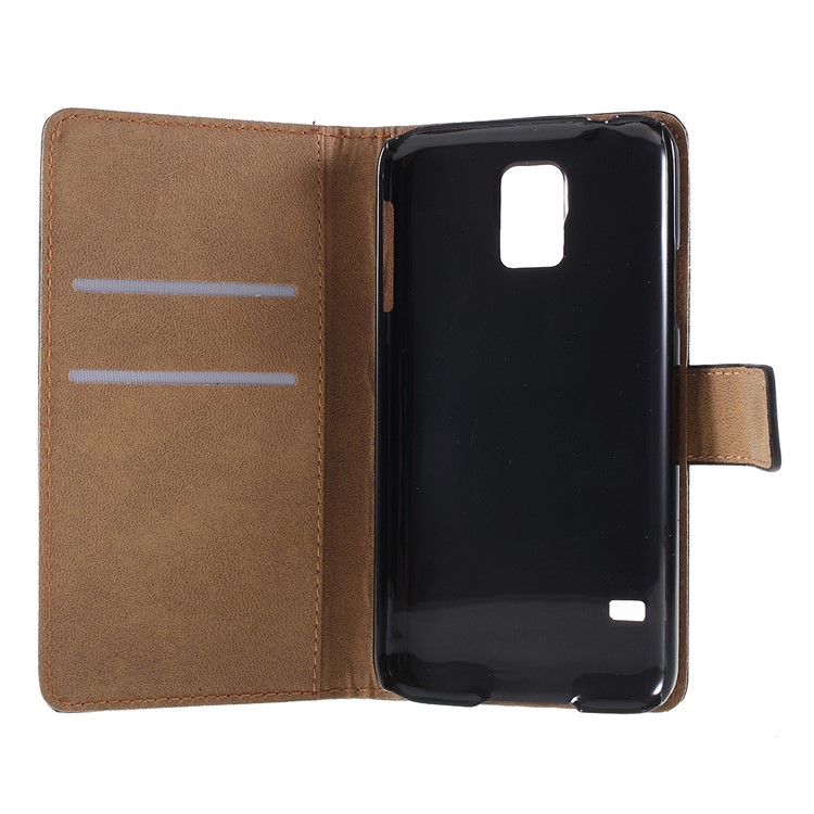 Suporte de carteira Flip Cover Genuine Leather Genuine para Samsung Galaxy J3 / J3(2016)-5