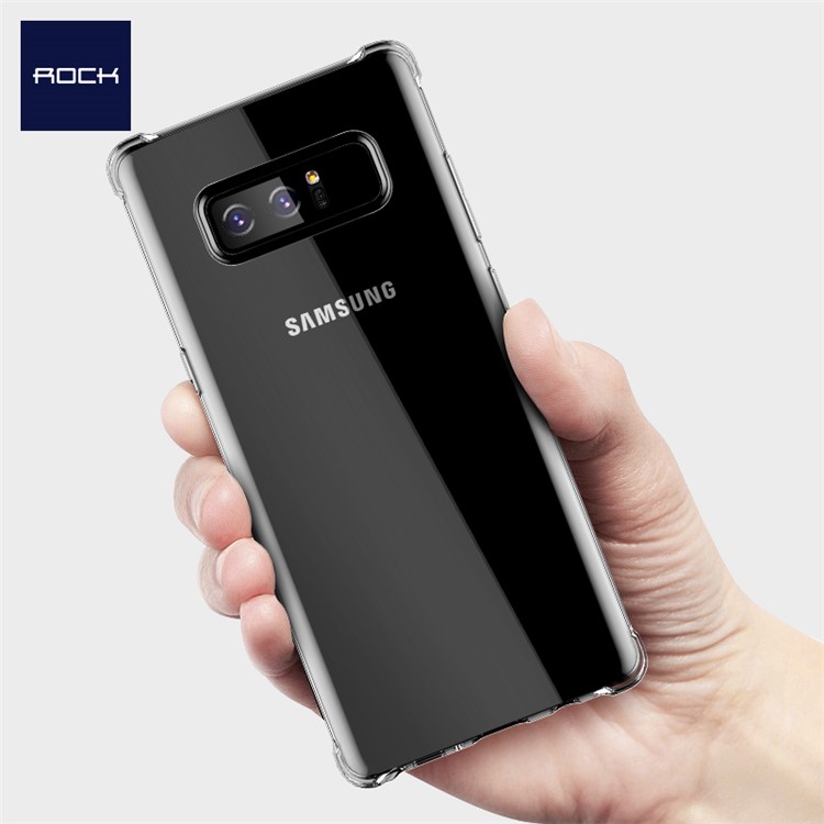 ROCK Fence S Series Drop-proof TPU Mobile Phone Cover Case for Samsung Galaxy Note 8 SM-N950 - Transparent-3