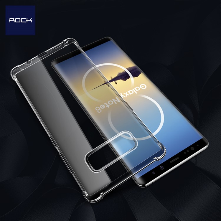 ROCK Fence S Series Drop-proof TPU Mobile Phone Cover Case for Samsung Galaxy Note 8 SM-N950 - Transparent-4