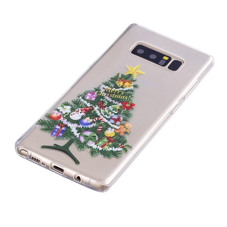 Pattern Printing Christmas Series Soft TPU Gel Back Case for Samsung Galaxy Note 8 SM-N950 - Tree with Presents-2