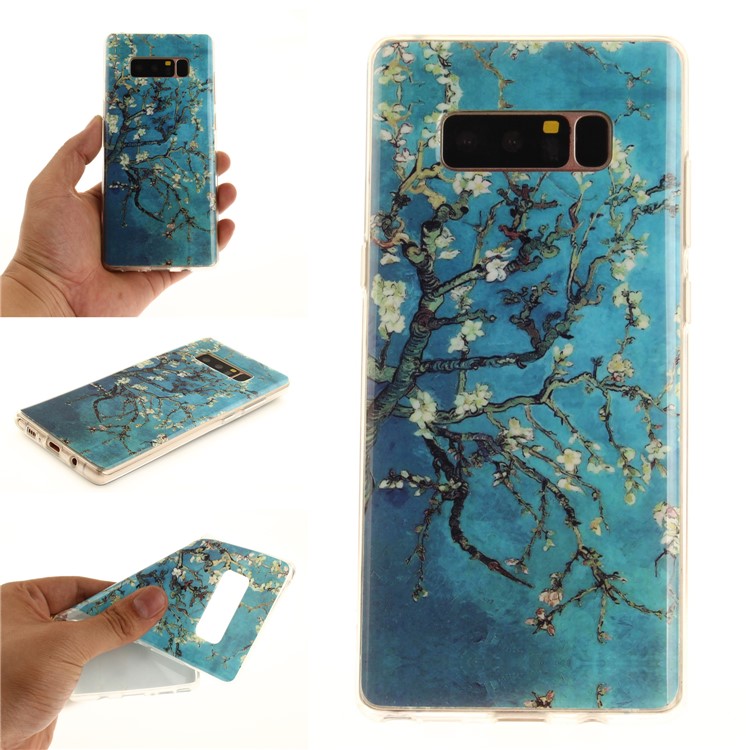 

TPU Flexible IMD Lightweight Protective Shell for Samsung Galaxy Note 8 N950 - Almond Tree in Blossom