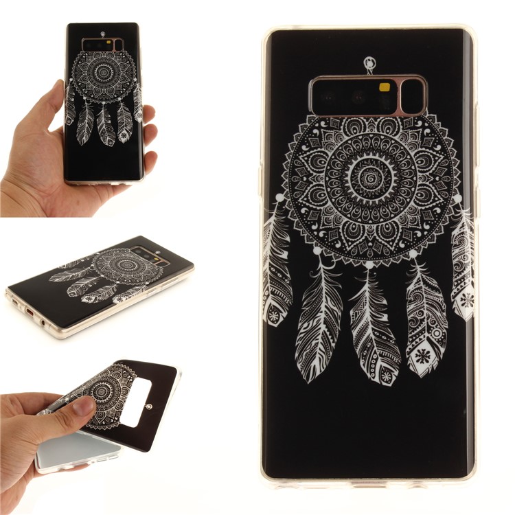 

Lightweight IMD TPU Gel Case Accessory for Samsung Galaxy Note 8 N950 - Tribal Dream Catcher