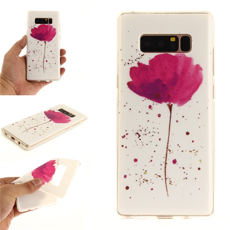 

IMD Patterned Soft TPU Cover for Samsung Galaxy Note 8 N950 - Blooming Flower
